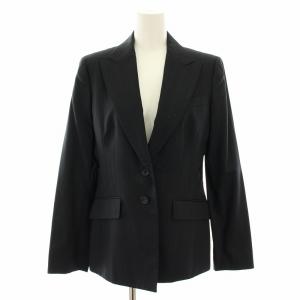 Calvin Klein スーツ セットアップ 上下 テーラードジャケット シングル パンツ スラックス ストライプ柄 絹 シルク混