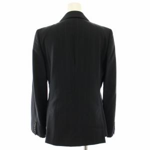 Calvin Klein スーツ セットアップ 上下 テーラードジャケット シングル パンツ スラックス ストライプ柄 絹 シルク混