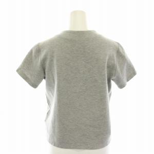 HYKE テンセルブレンドカットソー Tシャツ スクエアネック 半袖 1 グレー 白 ホワイト 151-12036