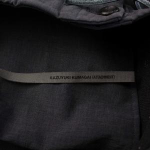 KAZUYUKI KUMAGAI ATTACHMENT 強撚ドライポプリンイージーワイドテーパードパンツ 1 チャコール KP91-006 /KH