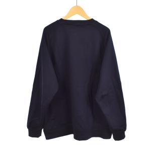 COMOLI 18AW スウェット トレーナー ナイロン コットン 裏毛 3 紺 ネイビーN03-05004