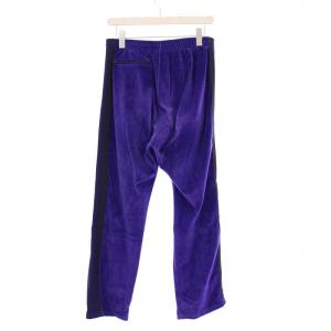 Needles NARROW TRACK PANT ナロートラックパンツ ベロア S パープル NS253 /KH AA