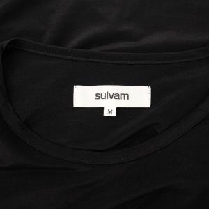 sulvam Tシャツ カットソー 長袖 M ブラック SP-T12-650 /KH AA