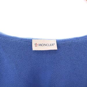 MONCLER MAGLIA TRICOT GILET ニット切替ダウンベスト S ネイビー
