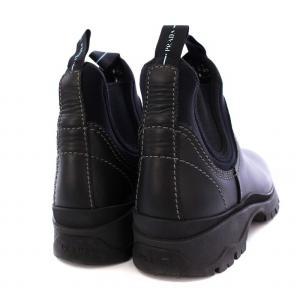 PRADA チェルシーブーツ サイドゴア レザー 37.5 ブラック
