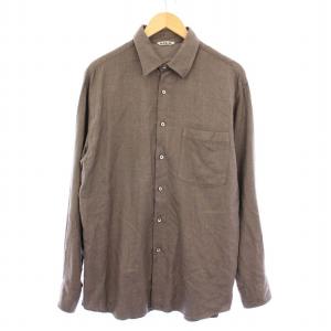 新品　オーラリー auralee シャツ　2024 SS 24SS AURALEE SUPER LIGHT WOOL CHECK SHIRT 4 ベージュ（2024