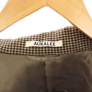 AURALEE 18AW DOUBLE FACE CHECK ZIP BLOUSON