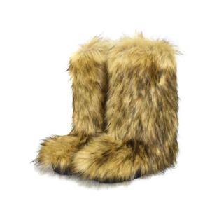 21AW FAUX FUR BOOT 39 ブラウン 344523600C