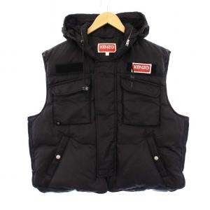 Padded Gilet ダウンベスト L ブラック FD65OU0019NI