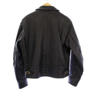 Schott シングルライダースジャケット 40 ブラック