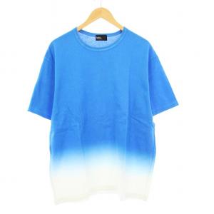 グラデーションカラーTシャツ カットソー 半袖 1 青 白 19SCM-T09206 /KH