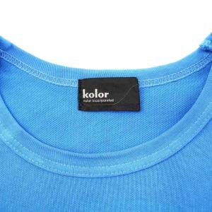 kolor グラデーションカラーTシャツ カットソー 半袖 1 青 白 19SCM-T09206 /KH