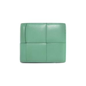 マキシイントレチャート二つ折り財布 レザー グリーン