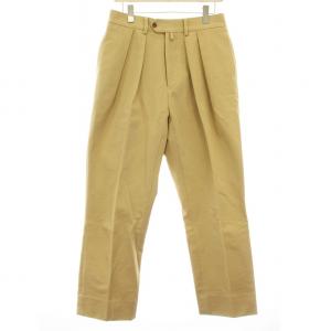 チノパン チノパンツ ワイド 2タック ボタンフライ 44 ベージュ /KU