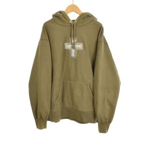 20AW Cross Box Logo Hooded Sweat Shirt
