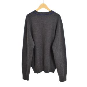 BURBERRY 24FW ニット セーター ウール M グレー 8093612