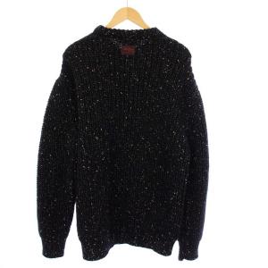 RAF SIMONS 22AW Bulky pearl ribbed roundneck sweater
