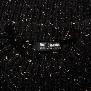 RAF SIMONS 22AW Bulky pearl ribbed roundneck sweater