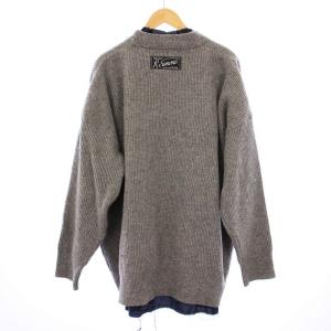 RAF SIMONS 21SS Big ribbed knit cardigan with fabric lining