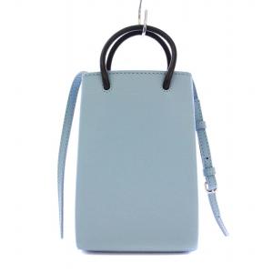 BALENCIAGA ショッピング スマートフォンホルダー ライトブルー 593826
