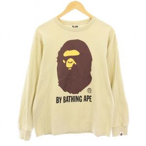 A・BATHING APE ポロシャツ ロゴ M 古着 A BATHING APE（アベイシングエイプ）の「WEB限定/LARGE APE