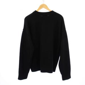 AMI Alexandre Mattiussi RED DE COEUR SWEATER ニット セーター 長袖 M ブラック /KH