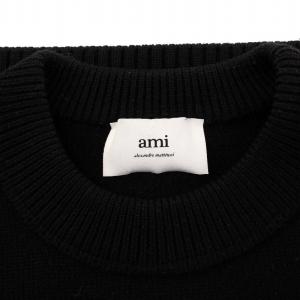 AMI Alexandre Mattiussi RED DE COEUR SWEATER ニット セーター 長袖 M ブラック /KH