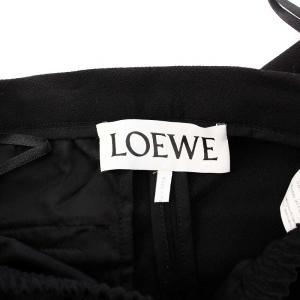 LOEWE ドローストリング トラウザーズ イージーパンツ M ブラック S359331XD2