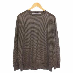 18AW カシミヤ ニット カーディガン 長袖 ボタンレス 3 グレー