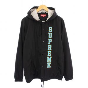 17SS Vertical Logo Hooded Coaches Jacket