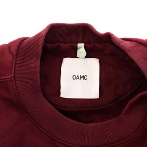 OAMC Tilt Sweatshirt トレーナー スウェット 長袖 ロゴ刺繍 裏起毛 S ボルドー /KH AA