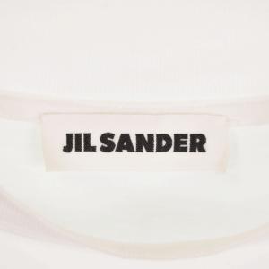 JIL SANDER オーバーサイズ Tシャツ カットソー 半袖 モックネック L 白 ホワイト J21GC0005 J45084
