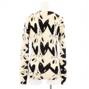 CHANEL 05P ニット セーター カシミヤ100％ 36 アイボリー ブラック P25477V01846