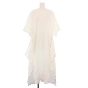20SS ビッグフットワンピース 半袖 ロング 1 白 201-12262-011 /KH