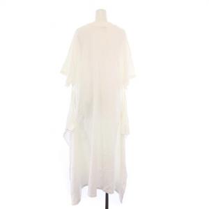 HYKE 20SS ビッグフットワンピース 半袖 ロング 1 白 201-12262-011 /KH
