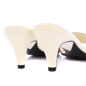 CHANEL ミュール ココマーク バイカラー 36C アイボリー