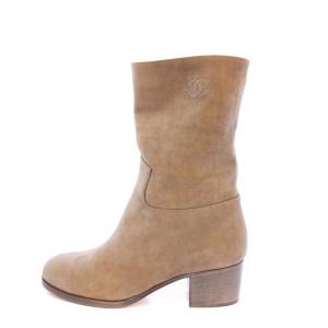 ショートブーツ スエード ココマーク 36C ベージュ /KH AA