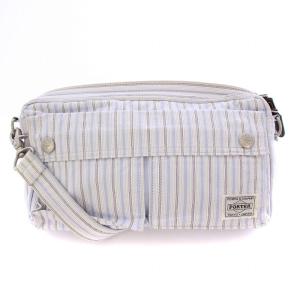 BLUE STRIPES 吉田カバン SHOULDER BAG ショルダーバッグ ロゴ ストライプ柄 水色