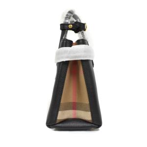BURBERRY LONDON 型押しレザー ハンドバッグ 2WAY ブラック 8068556