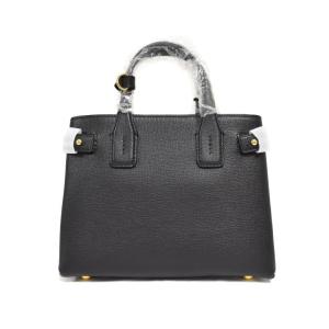 BURBERRY LONDON 型押しレザー ハンドバッグ 2WAY ブラック 8068556