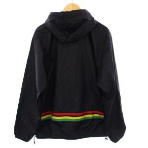 PALM ANGELS モノグラムウインドブレーカー マウンテンパーカー ジャケット ロゴ S ブラック PMEB010S21FAB003
