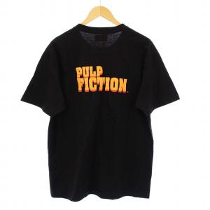 WACKO MARIA pulp fiction Tシャツ カットソー 半袖 プリント L 黒 /KH