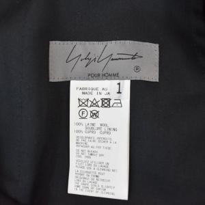 Yohji Yamamoto POUR HOMME 23AW 内股ドレープパンツ 1 ブラック HJ-P18-100