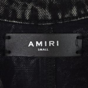 AMIRI ペイント加工 ダメージ加工 ライン Gジャン S ブラック