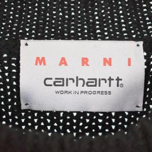 MARNI CARHARTT WIP 22AW JUMPER IN BLACK WOOL AND SILK