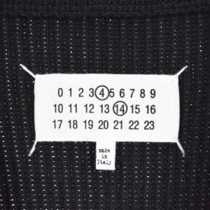 Maison Margiela 23SS コットンウール 7ゲージ ドライバーズニット M ブラック SI1HA0013