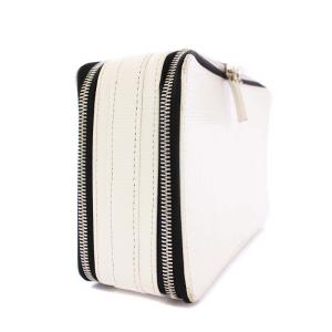 Calvin Klein セプター セカンドバッグ レザー 白 /KH AA