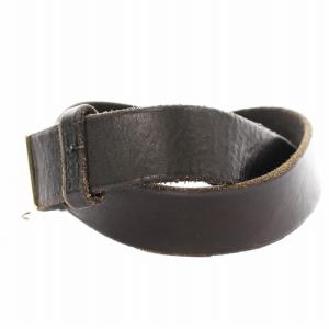 DOLCE&GABBANA ベルト レザー バックル 5穴 80cm ダークブラウン /KU