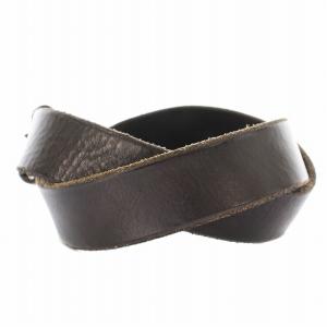 DOLCE&GABBANA ベルト レザー バックル 5穴 80cm ダークブラウン /KU