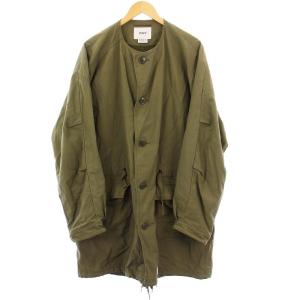 PEEP JACKET.NYCO.SATIN 02 カーキ